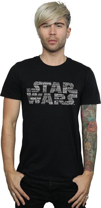 Produktbild Star Wars Repeat Text Logo TShirt (L)