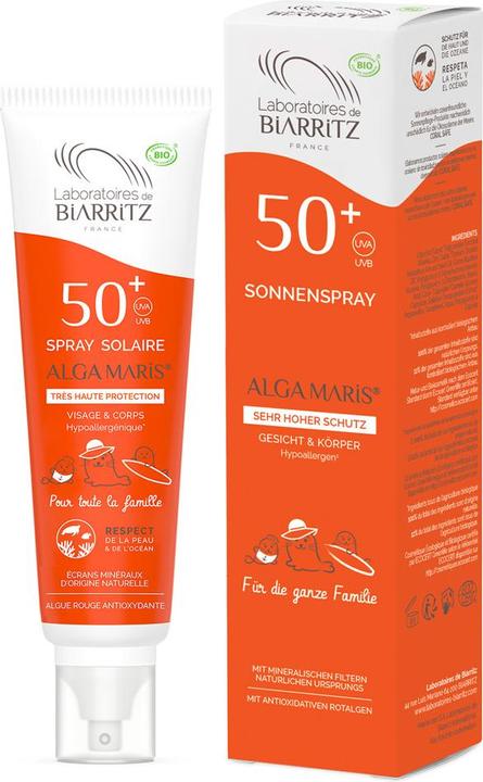 Image du produit Laboratoires de Biarritz Biologique Alga Maris (Spray solaire, SPF 50, 150 ml, 500 g)