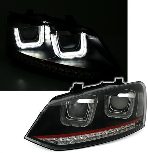 Produktbild Eagle Eyes VW Polo - LED Angel Eyes Scheinwerfer Mit Dynamic Blinker