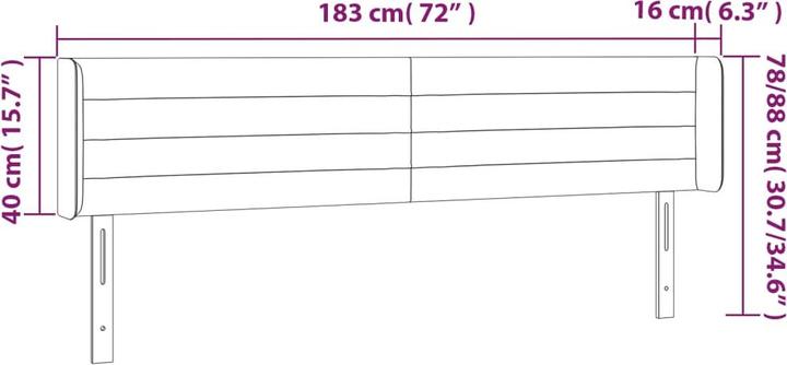Image du produit VidaXL Nathanael (183 x 16 x 88 cm)