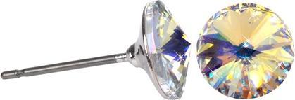 Actual product image Levien Fine stud earrings Rivoli Crystal AB (L)