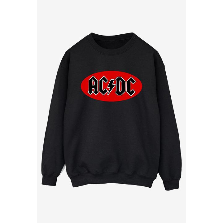 AC/DC Sweatshirt aus Baumwolle mit rotem Kreislogo