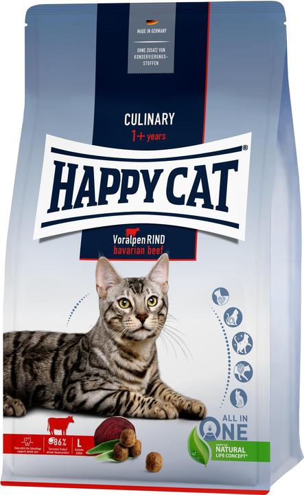 Happy Cat Nourriture sèche Supreme Culinary Boeuf des Préalpes, 1.3 kg (Adulte, 1 pcs, 1300 g)