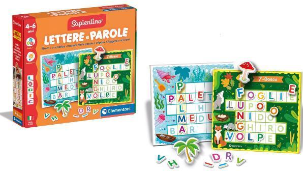Image du produit Clementoni Sapientino Logic cartes illustrées avec des lettres, des mots croisés pour les enfants, Flashc