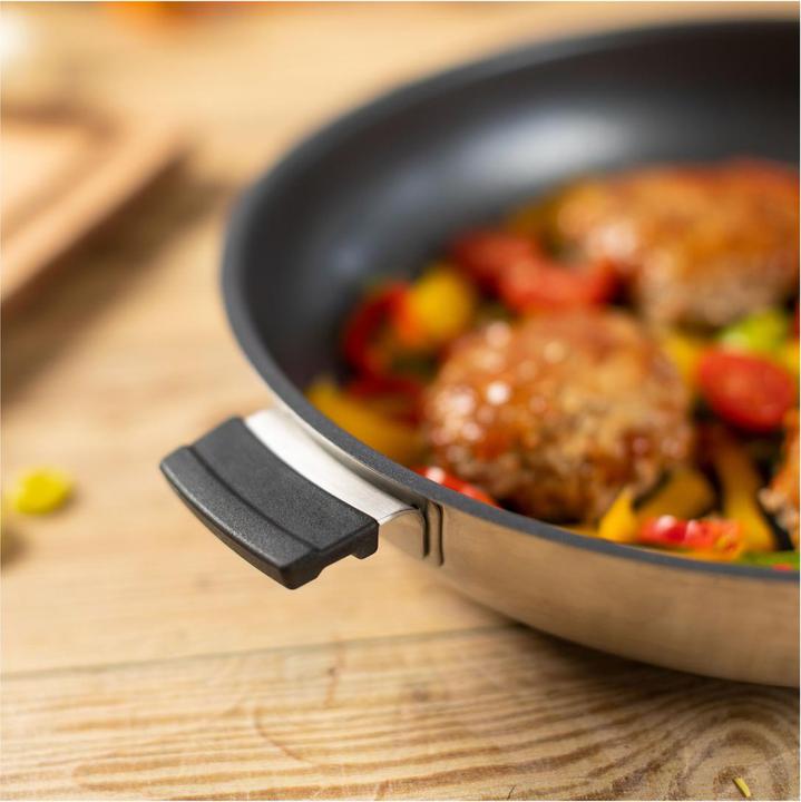 Immagine prodotto Kuhn Rikon SMART & COMPACT Poêle à frire Ø 28 cm (28 cm, Padella per friggere, Acciaio inossidabile)