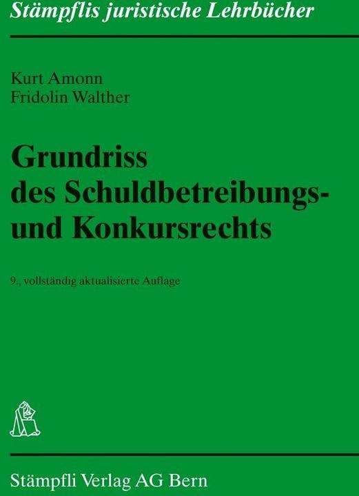 Image du produit Grundriss des Schuldbetreibungs- und Konkursrechts (Allemand, Fridolin Walther, 2013)