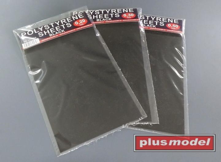 Productafbeelding Plus Model Polystyreenplaten zwart 0,3