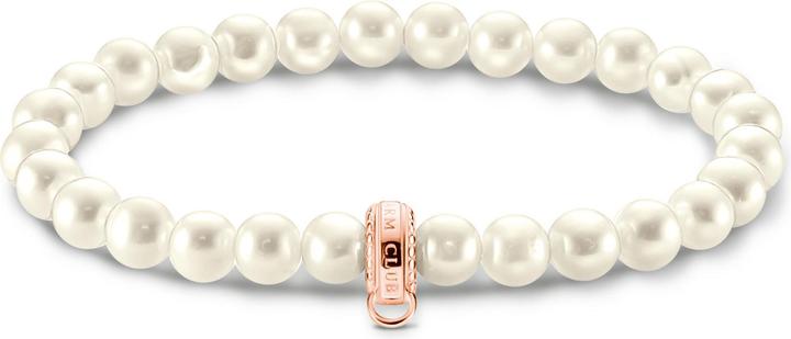 Image du produit Thomas Sabo Charm bracelet en perles or rose (17.50 cm, Argent 925)