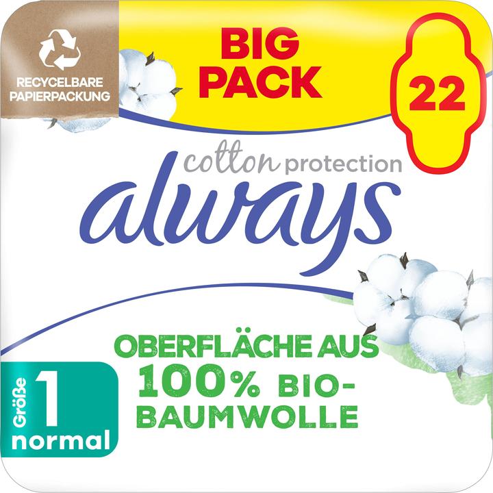 Always Cotton Protection (22 x, Damenbinden)