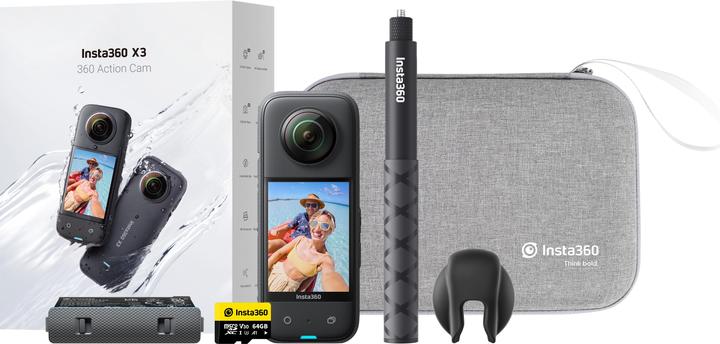 Immagine prodotto Insta360 X3 Combo avanzato (30p, 5.7K, Bluetooth, WiFi)