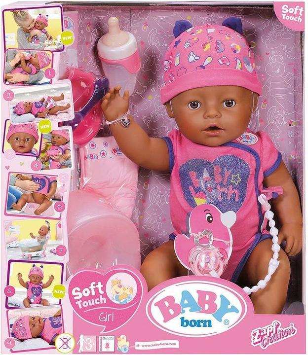 Zapf Creation BABY born Soft Touch Brown Eyes