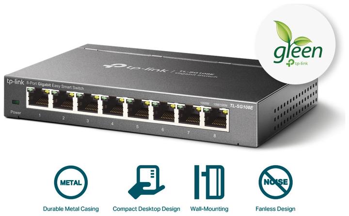Produktbild TP-Link Tl-Sg108e (8 Ports)