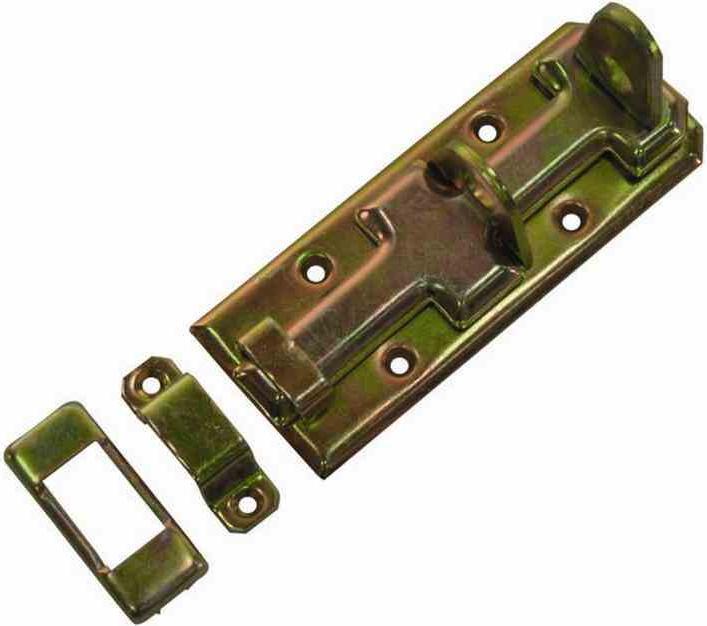 Immagine prodotto GAH Bullone di sicurezza Lunghezza 120 mm Larghezza 45 mm Acciaio zincato giallo zincato (Barra di sicurezza, 1 pz.)