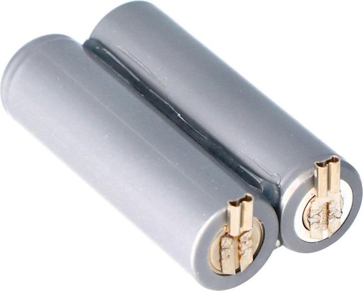 Actual product image AccuCell Battery Moser Ermila Genio Plus Genius Battery 1854-0078 (2 pcs., 2100 mAh)