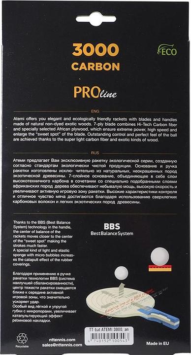 Produktbild Atemi Tischtennisschläger New 3000 Pro anatomisch