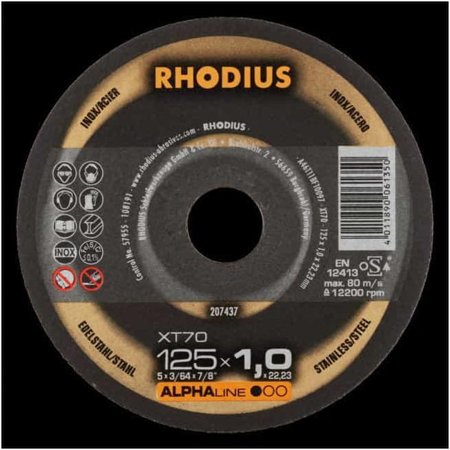 Immagine prodotto Rhodius Disco da taglio extra-sottile dritto XT70