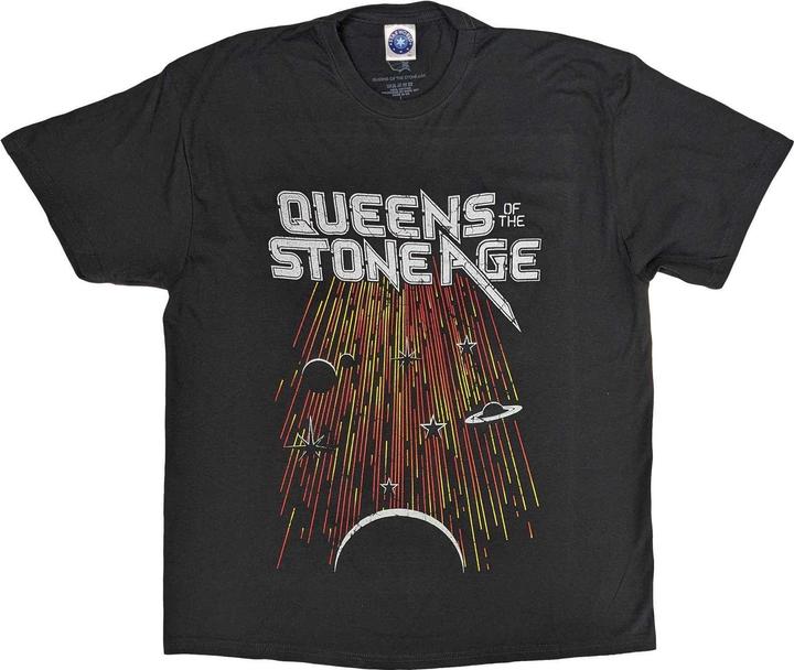 Actual product image Queens Of The Stone Age Unisex Adult Meteor Shower Cotton T-Shirt (L)