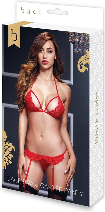 Actual product image Baci - Lace Bra & Garter String (One size)