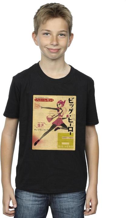 Produktbild Disney Big Hero 6 Baymax Honey Lemon Newspaper TShirt Jungen (152, 158)
