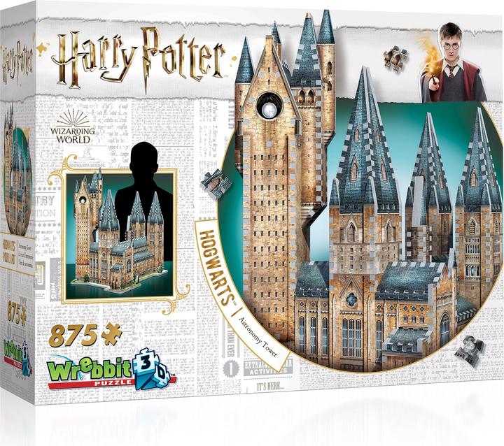 Actual product image Wrebbit 3D Hogwarts Astronomy Tower (875 pieces)