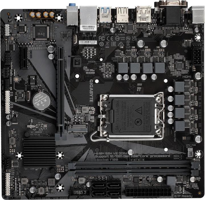 Actual product image Gigabyte MB S2H V2 DDR4 H610,S1700,mATX,Intel (LGA 1700, Intel H610 Express, mATX)