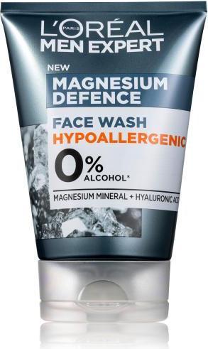 Image du produit L'Oréal Paris - Men Expert Magnesium Defense (Face Wash) 100 ml Gel nettoyant pour peaux sensibles (100 ml)