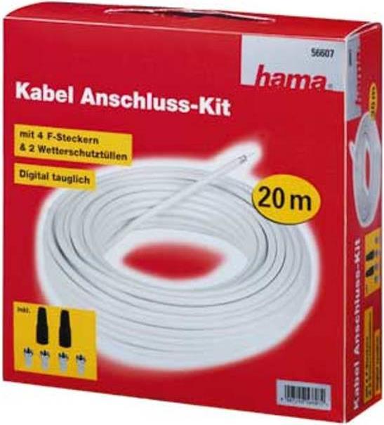 Immagine prodotto Hama Kit di collegamento SAT (85 dB, Cavi SAT)