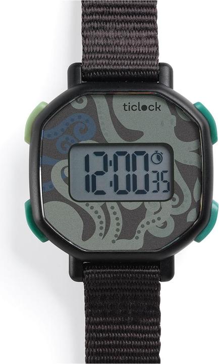 Actual product image Djeco Digital Wristwatch Black octopus (Digital watch)