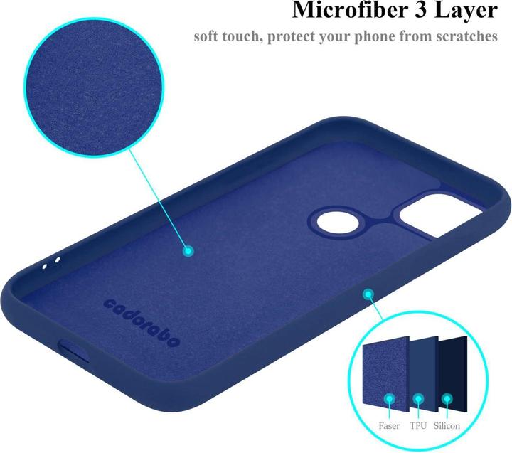 Actual product image Cadorabo Bumper Case for Google PIXEL 4A 5G TPU Liquid Silicone Cover for Google PIXEL 4A 5G (Google Pixel 4a 5G)