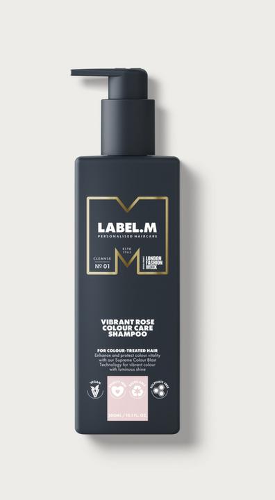 Produktbild Label.M Vibrant Rose Colour Care Shampoo 300 ml (300 ml, Flüssiges Shampoo)