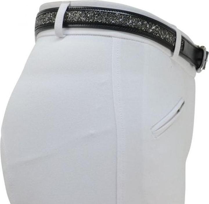Actual product image Hy Equestrian Encrusted Rock Leather Belt (90)