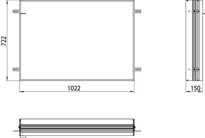 Actual product image Emco Mounting frame 1000s for 9497 05x 73