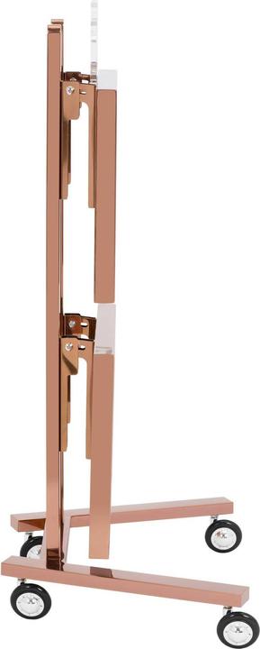 Image du produit Physa Charriot d'esthétique - 2 tablettes rabattables - jusqu'à 10 kg - doré rose - inox