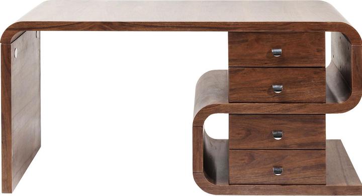 Image du produit Kare Design Bureau Soft Snake noyer 150x70cm (150 x 70 x 76 cm)