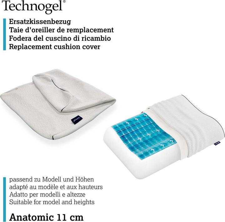 Produktbild Technogel Ersatzhülle Kissen Anatomic (Kopfkissenbezug, 66 x 42 x 11 cm)