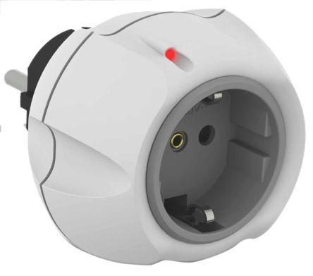 Actual product image Bodo Ehmann Schuko over voltage protection adaptor
