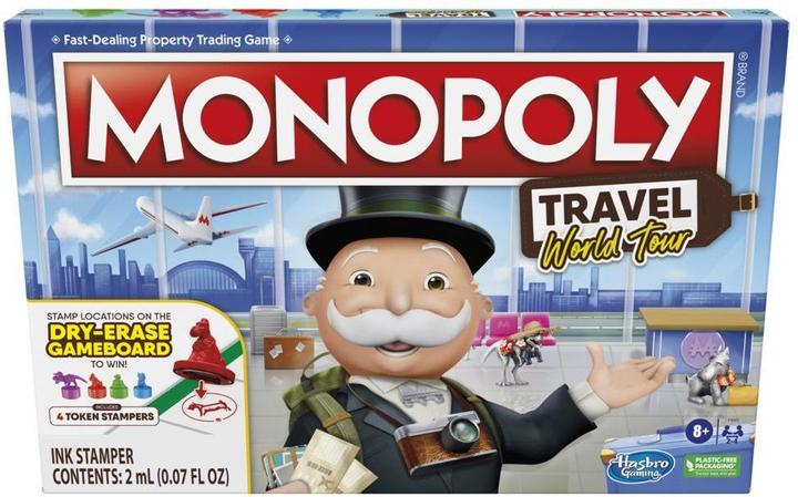 Actual product image Hasbro Gaming Travel World Tour Monopoly Travel World Tour Board game Family (Finnish)