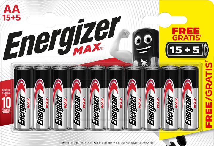 Energizer Max Alkaline (20 Stk., AA, 2700 mAh)