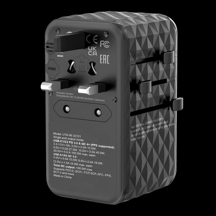 Produktbild Verbatim Universal-Reiseadapter
