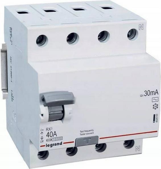 Legrand FI-SCHALTER LE-402063 DREIPHASIG, AC-TYP 30 mA 40 A