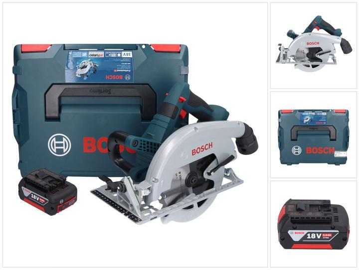 Produktbild Bosch Professional Bosch GKS 18V-70 L Akku KreissÃ¤ge 18 V Brushless 190 mm BITURBO + 1x Akku 5,0 Ah + L-Boxx - ohne L