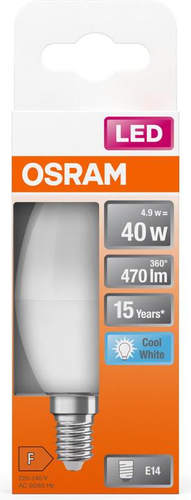 Produktbild Osram Led Star Classic B (E14, 5.50 W, 470 lm, 1 x, F)