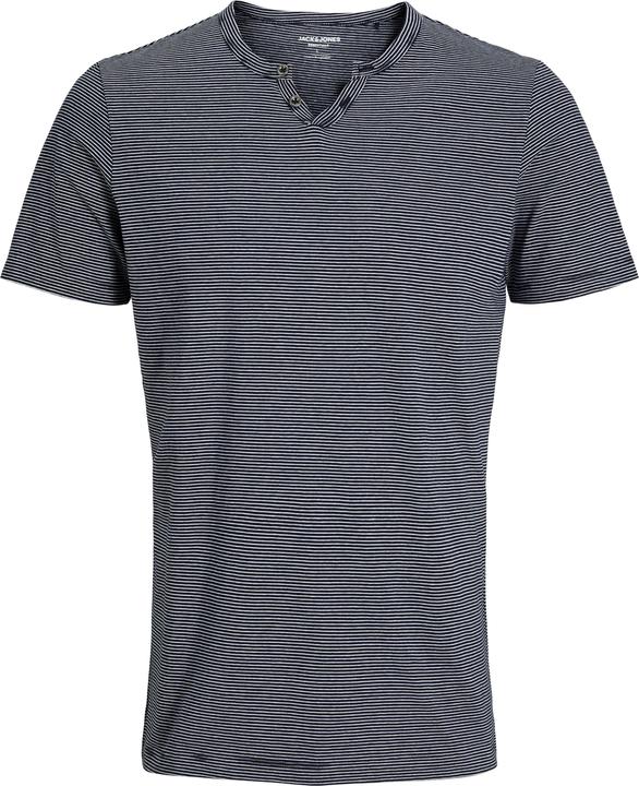 Actual product image Jack & Jones Jjesplit Neck Stripe Tee Ss Noos (L)