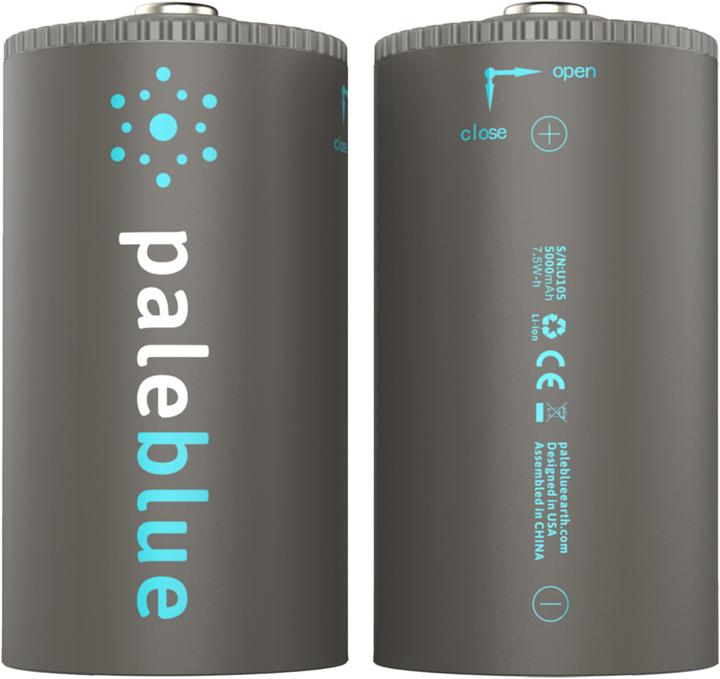 Actual product image Pale Blue Batteries D (2 pcs., D, 5000 mAh)