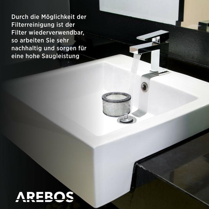 Immagine prodotto Arebos Aspiratore per cenere 1200 W - 20 L Premium (Aspirapolvere cenere)
