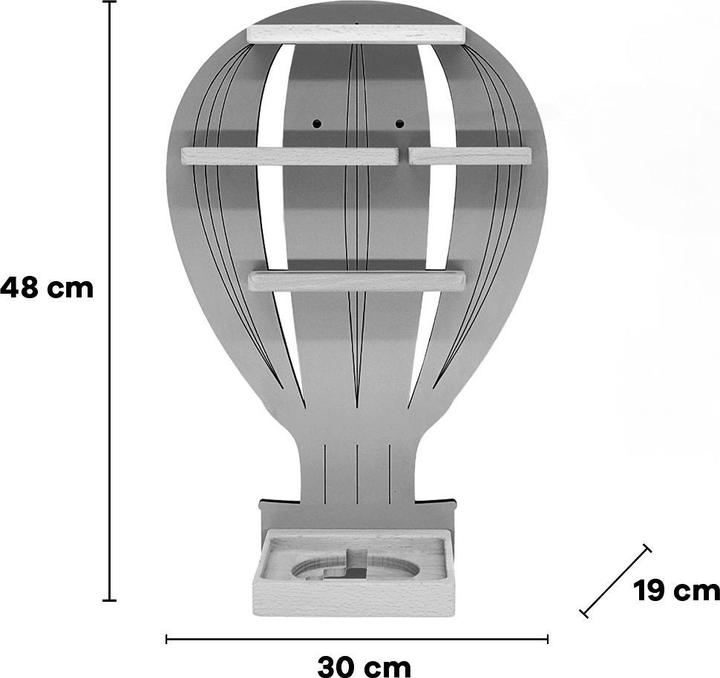 Produktbild VCM Regal Heissluftballon Toniebox Tonies