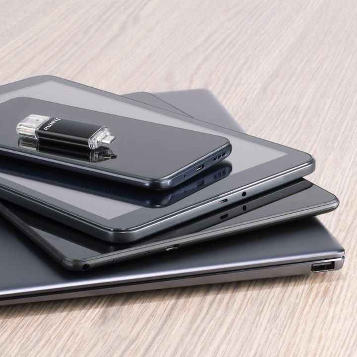 Produktbild Hama Laeta Twin (32 GB, Micro USB, USB-A, USB 3.0)