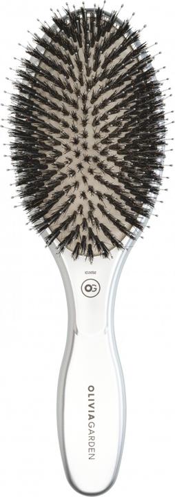 Olivia Garden Expert Care Oval Wildschwein-/Nylonborsten Silber