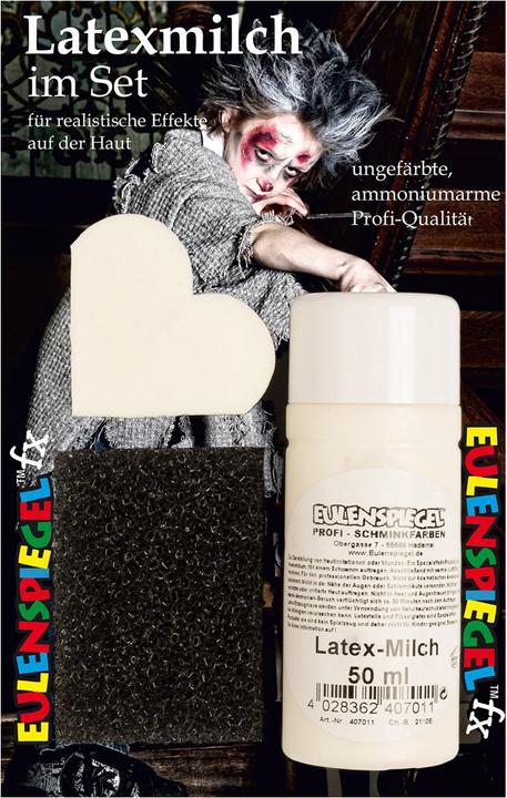 Actual product image Eulenspiegel latex milk, 50 ml, blister dermatologically tested, versatile