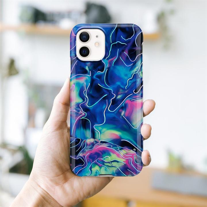 Actual product image Cadorabo IMD TPU Colorful Marble Cover (Apple iPhone 12, Realme 12 Pro+)